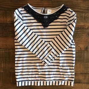 Kid’s - OshKosh 3/4 Length Sleeves Stripped Shirt